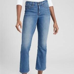ATHLETA sculptek crop kick hi rise jeans size 4